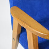 Original 60s icon, armchair 366 designer J. Chierowski, blue