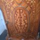 Small support table in Louis XV style with marquetry and bronze.