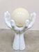 Vintage rare ceramic hand shaped table lamp