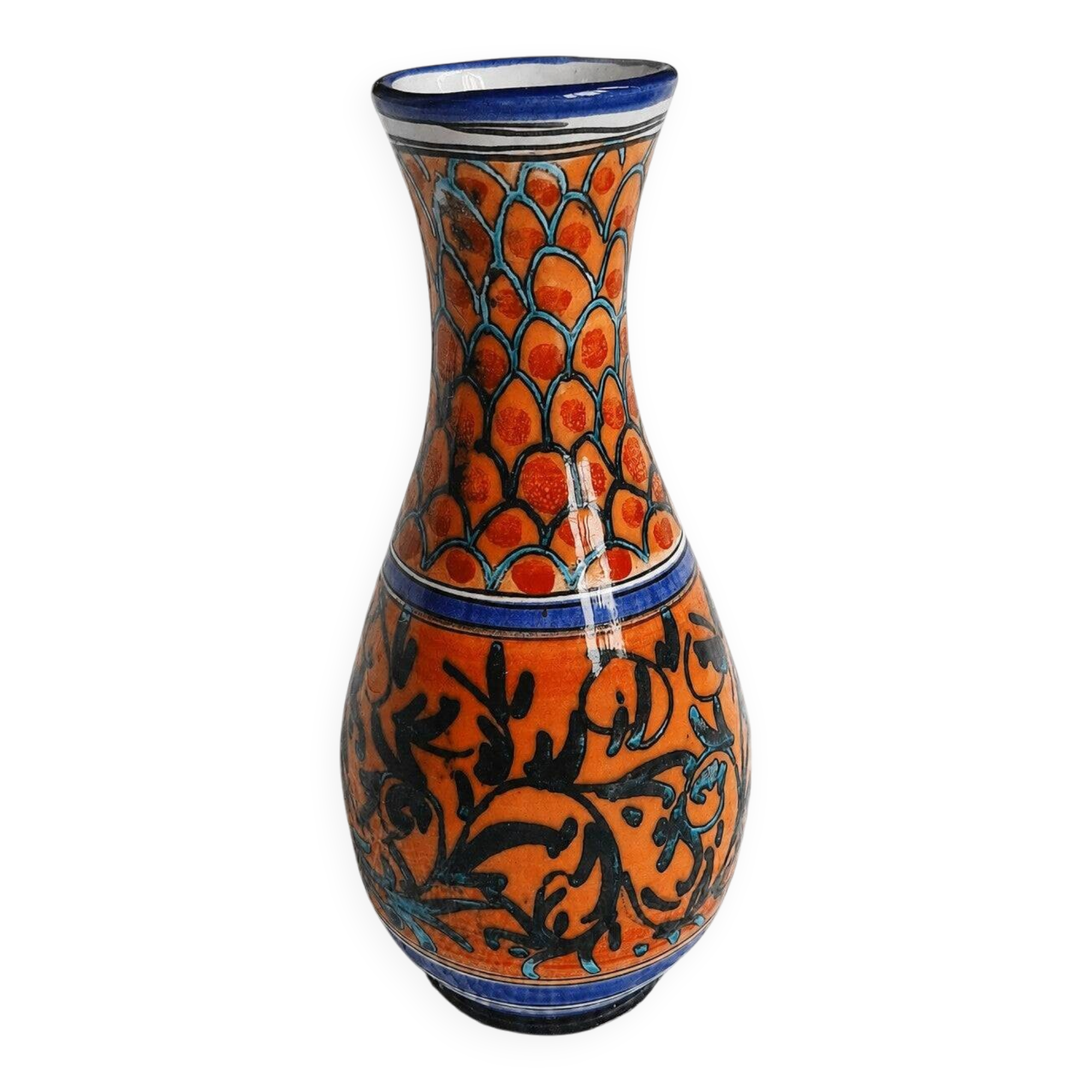 Vase sicilien en faïence peint à la main Chez Nino Cefalù