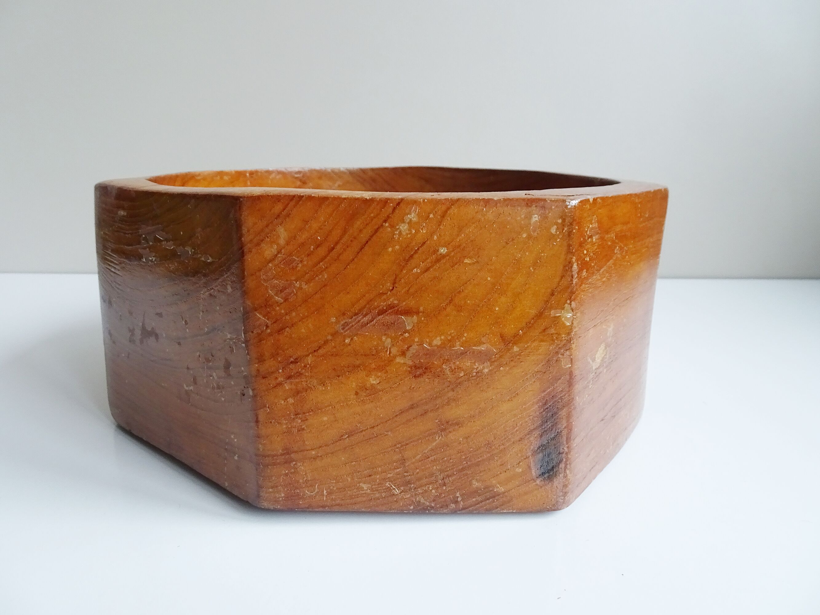 Teak bowl, octagonal, 1960s