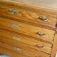 4-drawer chest in raw wood and chrome - art deco style