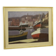 Signed Italian seascape painting from the 20th century