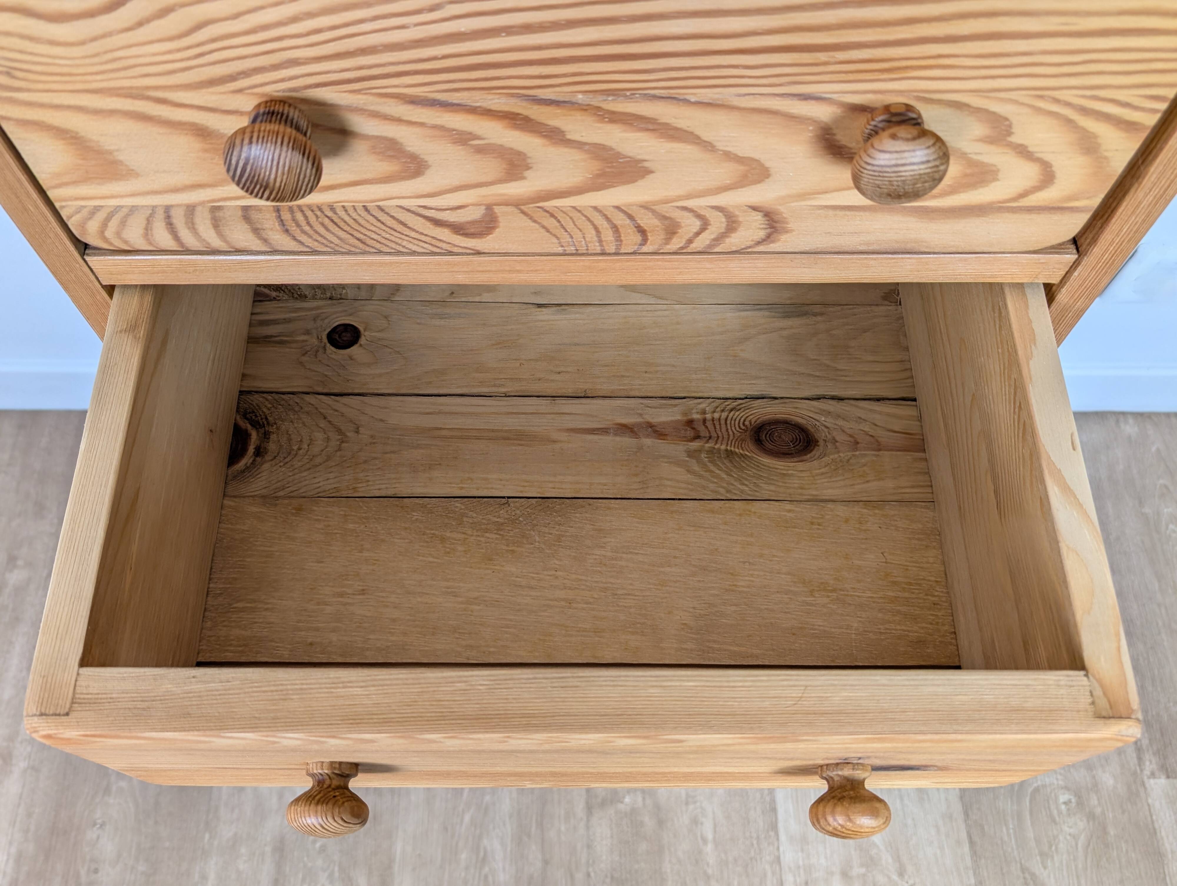 Pine chiffonier chest of drawers with 7 drawers