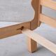 Guillerme et Chambron oak french day bed