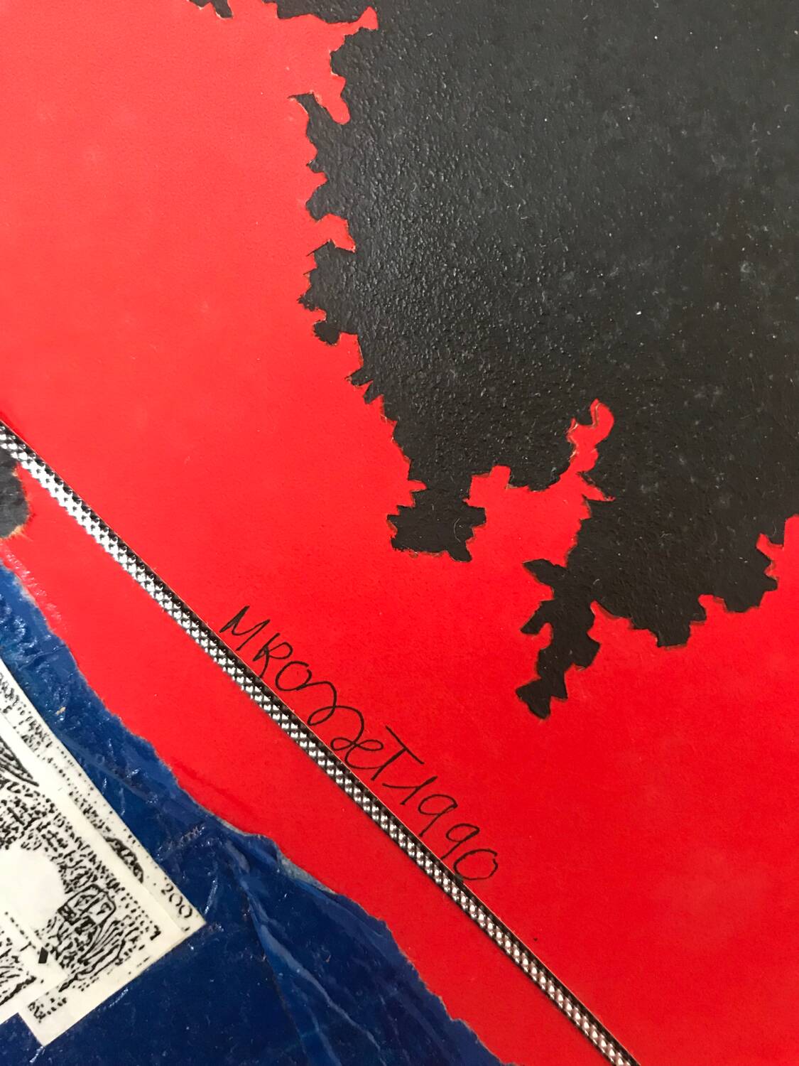 Collage and ink by martine rosset, 1949-2011