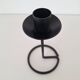 Black wrought iron candle holder