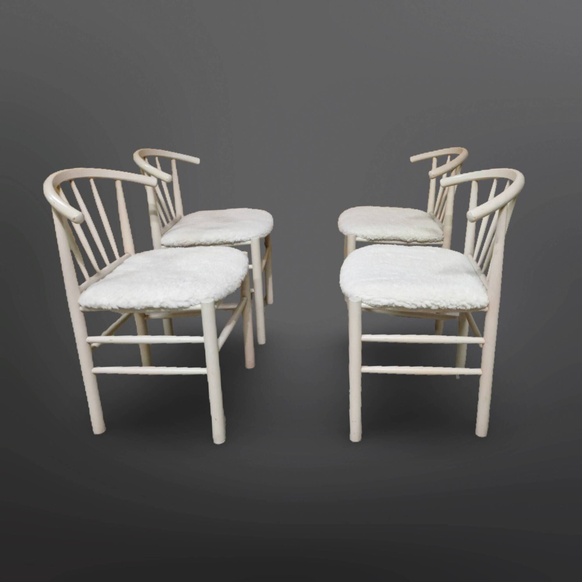Set of 4 J-151 dining chairs by Erik Ole Jørgensen for Kvist, Denmark 1960s