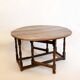 19th century English drop-leaf table with turned legs