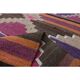 1970s Vintage Turkish Oushak Handmade Wool Cotton Pink Runner Rug 76x375