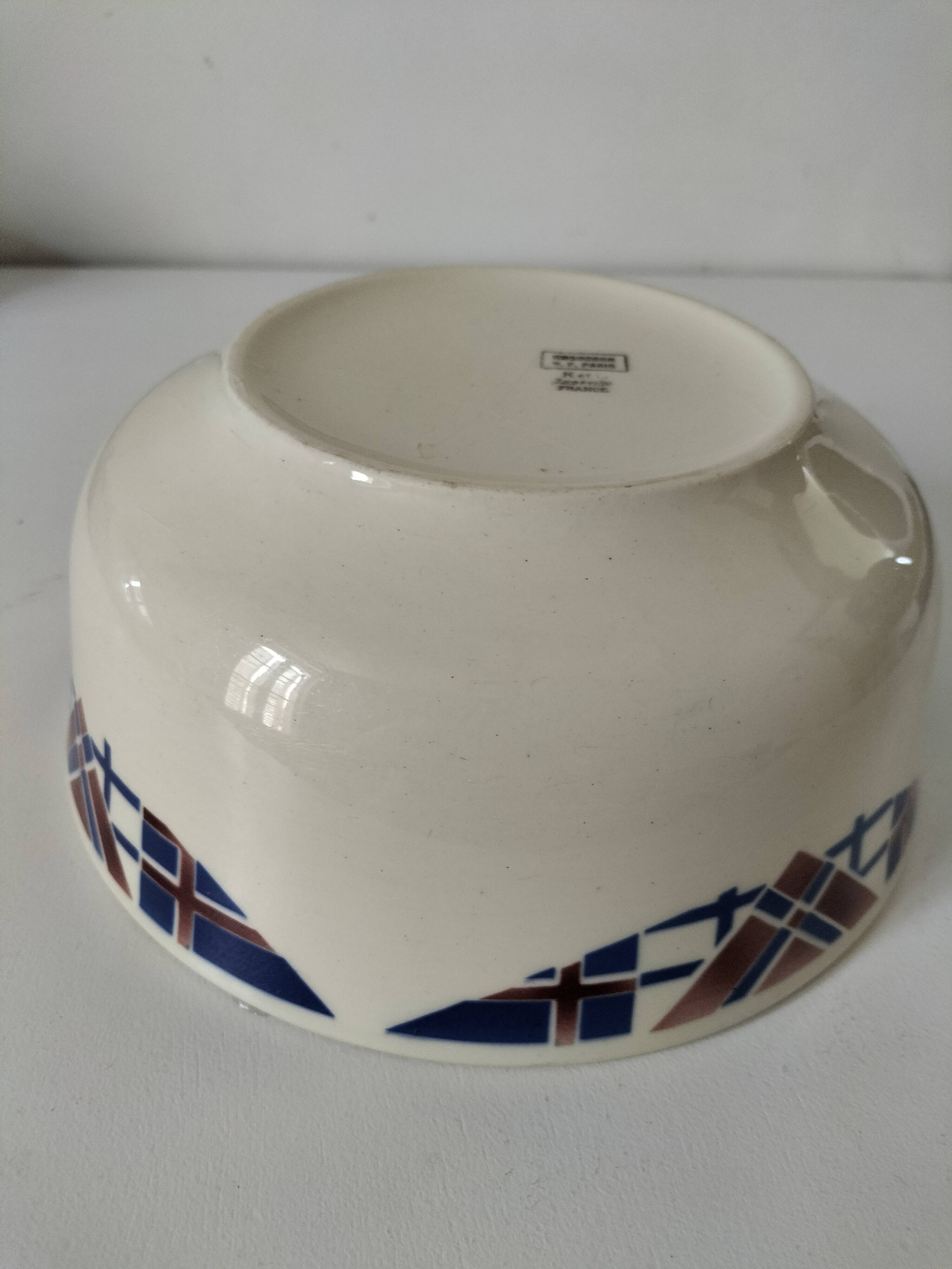 K & G Lunéville plate model Hossegor geometric design