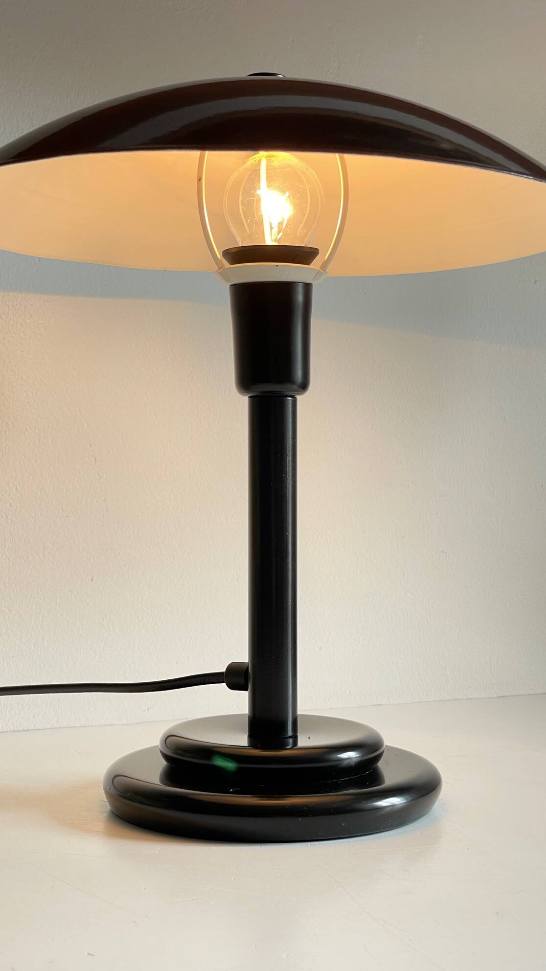 Vintage steel desk lamp by Aluminor