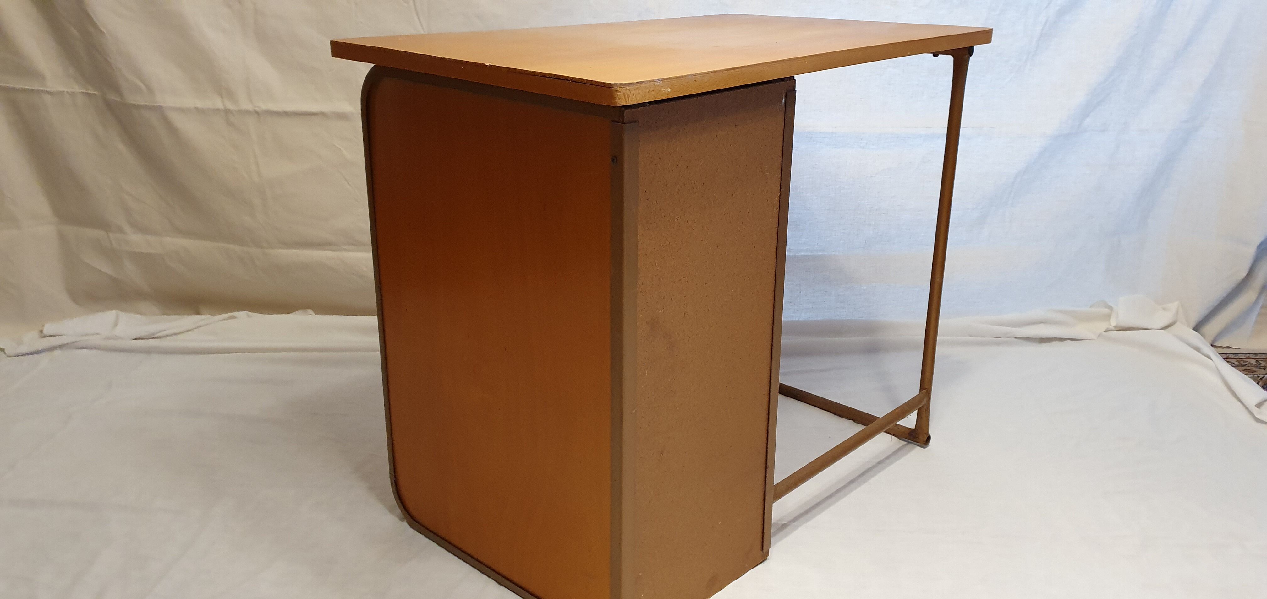 Children's desk in wood and metal 1950
