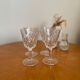Set of 4 Reims crystal glasses 1950