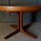 Table Baumann scandinave ronde 1970 rallonges a systeme 4 à 8 personnes