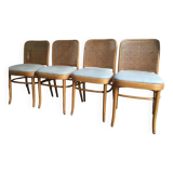 Lot 4 chaises type Thonet 811 Josef Hoffmann