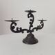 Old enamelled cast iron chandelier