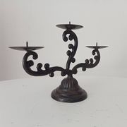 Old enamelled cast iron chandelier