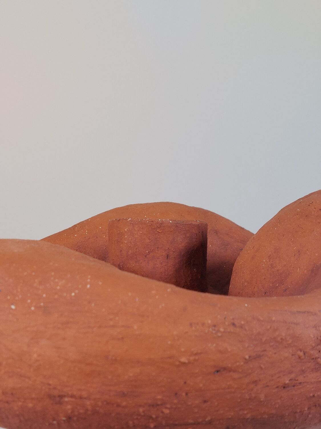 Unique vintage sculptural ceramic vase.