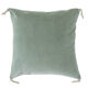 Velvet cushion 45x45cm celadon color