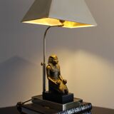 Table lamp Hollywood Regency Pharaoh of the '70s, excellent conditions