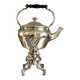 Samovar Christofle en métal argenté et ébène, vers 1860