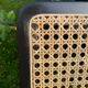 Chrome and cane rocking chair