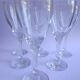 6 twisted feet wine glasses