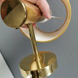 Stylish wall lamp in brass from MS lightning Denmark 1970-80s