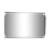 Plateau miroir rectangulaire ancien