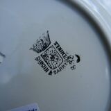 Lot 5 earthenware dessert plates from Digoin and Serreguemines