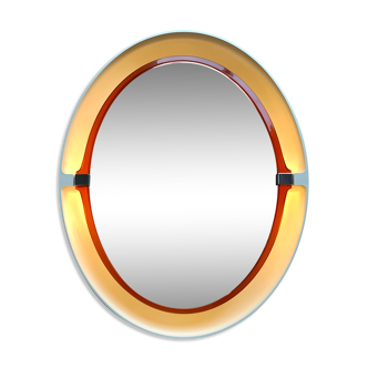 Allibert oval mirror backlit, 70s
