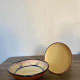 Enamelled ceramic plate