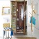 Rivage - Eucalyptus and white metal tree trunk coat rack