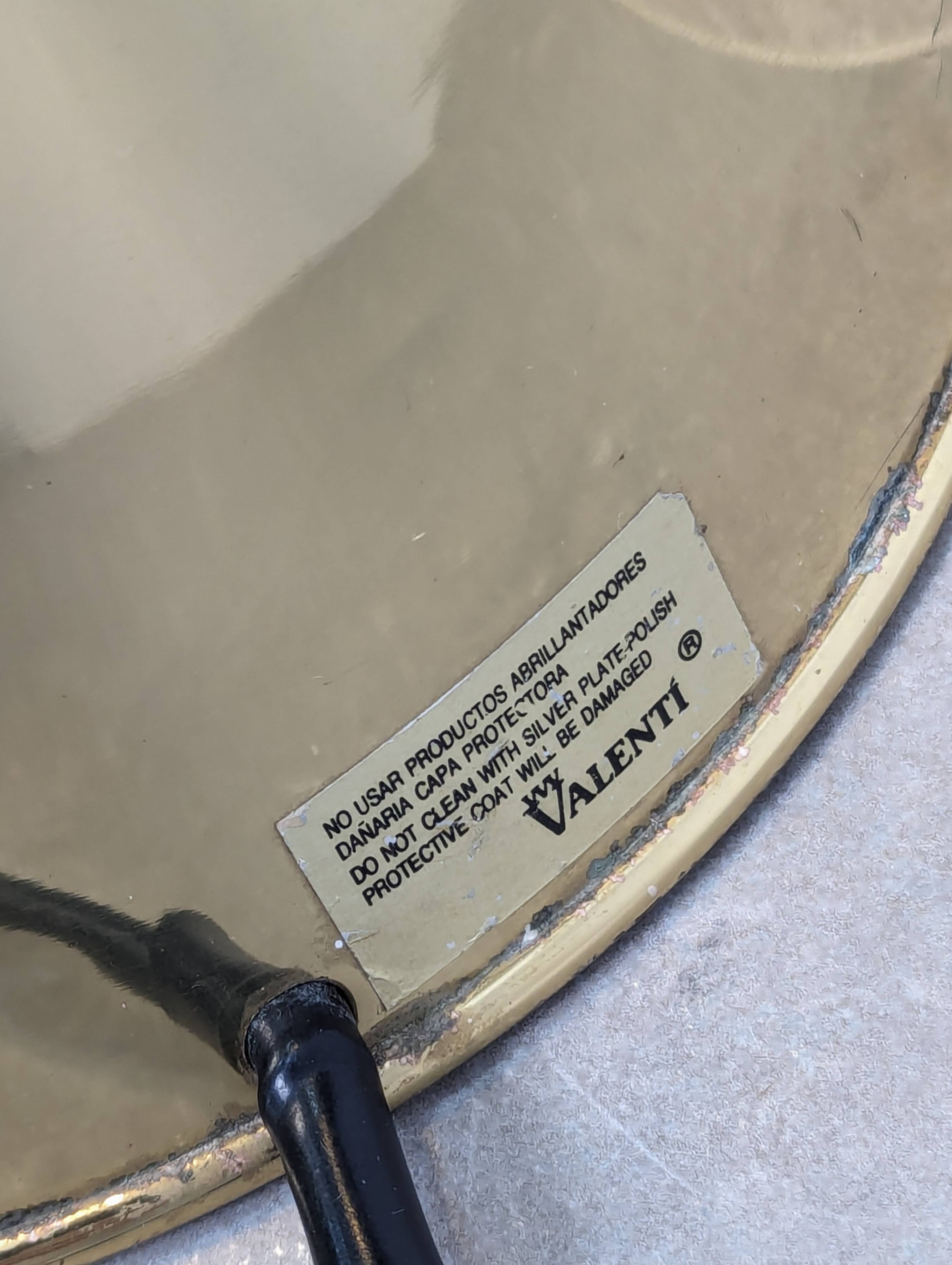 brass floor lamp by Valentí