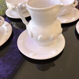 Breakfast service crafted earthenware