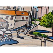 Huile sur toile d'H.Rivoire "Bergerac"