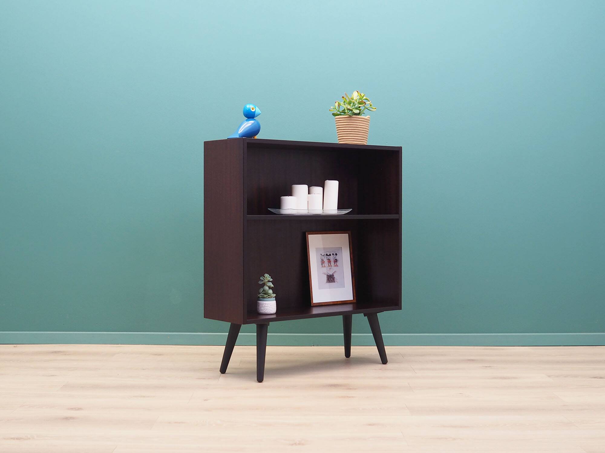 Mahogany bookcase, Danish design, 1960s, manufacturer: Hammel Møbelfabrik