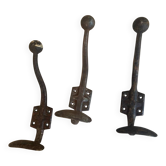 Set of 3 vintage wall hooks