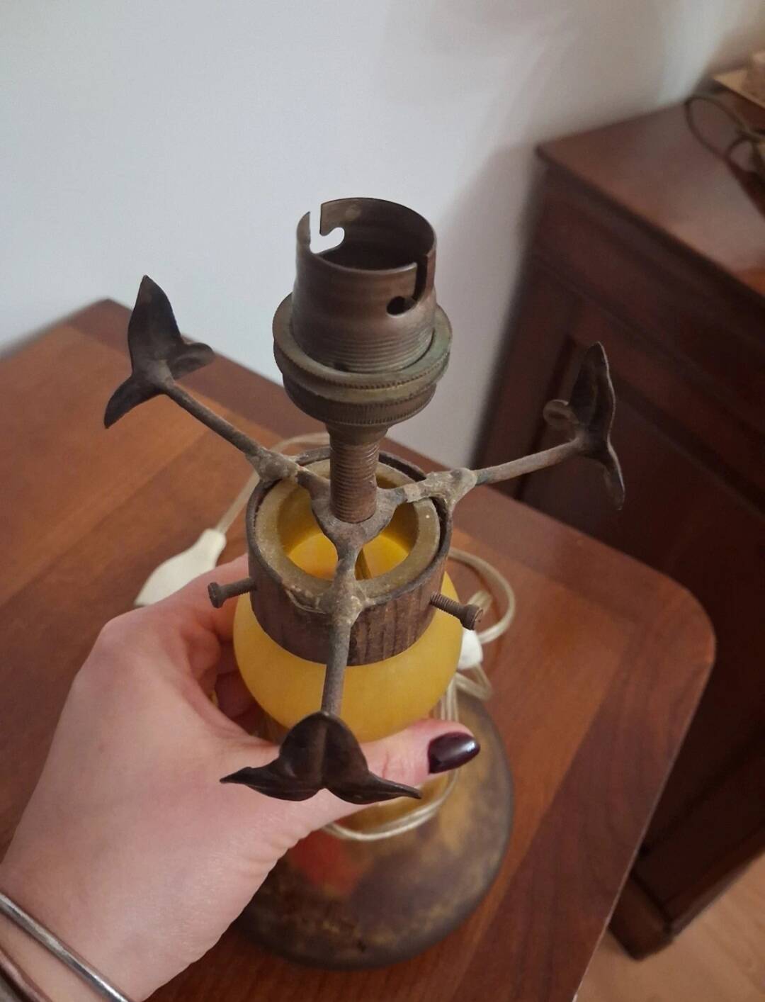 Pied de lampe Muller Frères authentique TBE