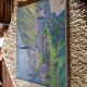 Tableau huile Sur toile (intitulé matin de septembre à Saint mamet de luchon)