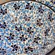 Handcrafted Turkish Ceramic Bowl and Plate Set, Blue Floral Iznik Plate