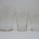 32 antique glasses engraved with Friezes of Arabic and spirals