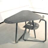 SPT steel table and its designer chair Atelier Serruys 2022