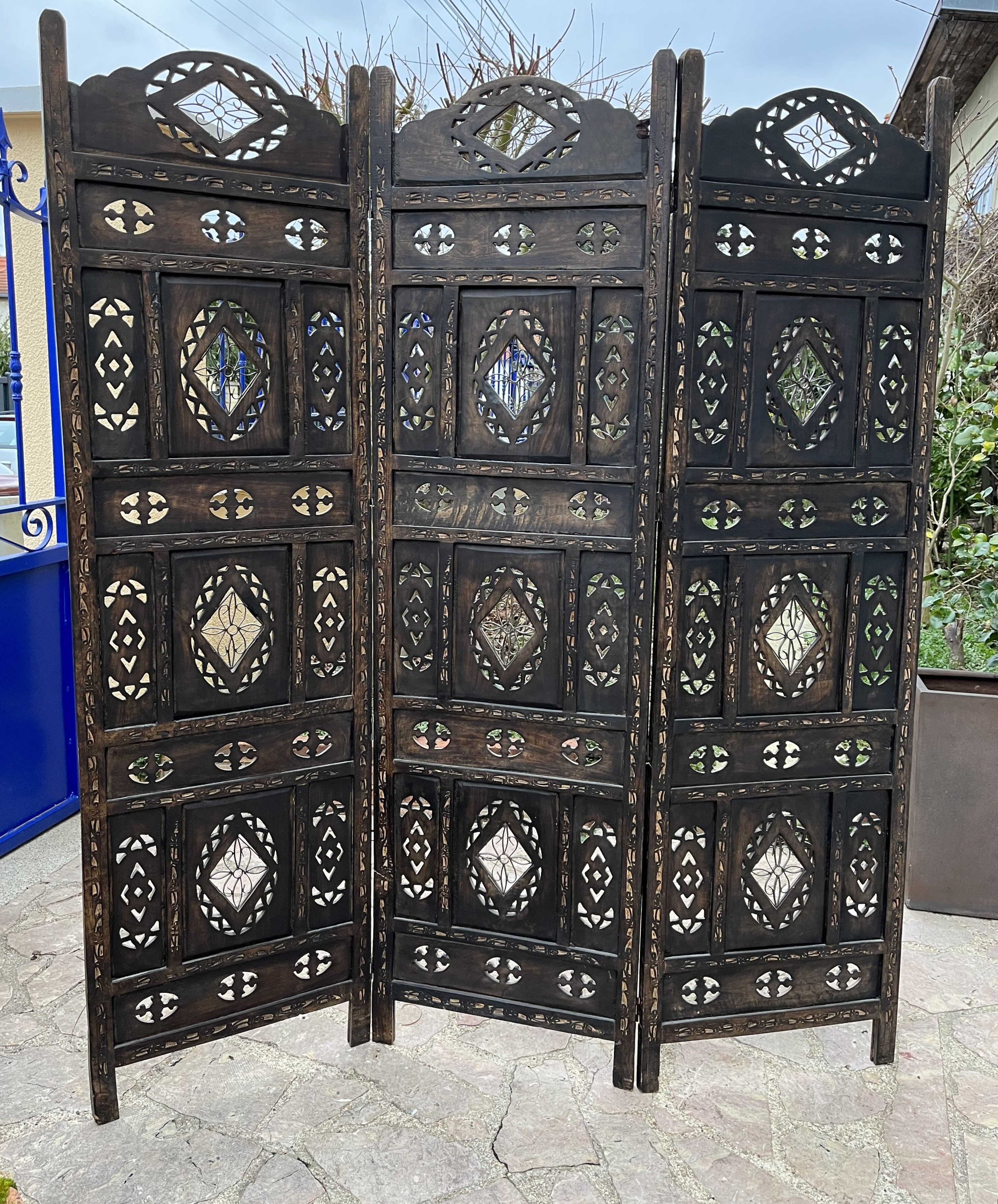 Old wooden screen