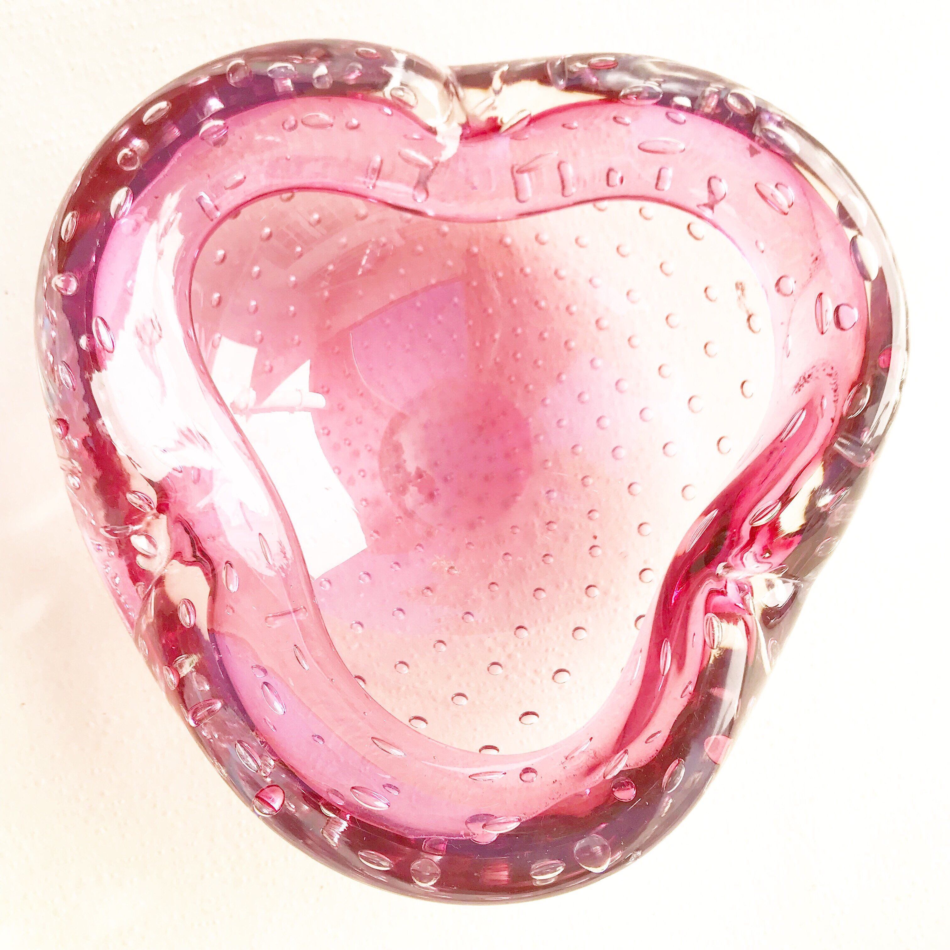 Ashtray Murano pink