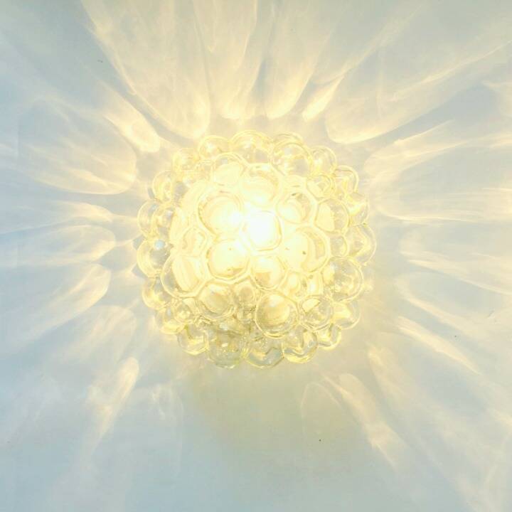 Set of 3 Mid-Century Glass Ceiling Light & 2 Wall Lights by H.Tynell, 1960s