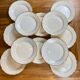 Lot de 12 assiettes porcelaine opaque Digoin et Sarreguemines