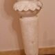 Spanish alabaster sculpted pedestal Decorative pedestal 20th century 66 cm