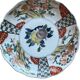 Japon, paire assiettes polylobées porcelaine polychrome XIXème